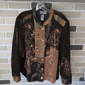 Indigo Moon Tapestry Embroideted Multicolor Jacket